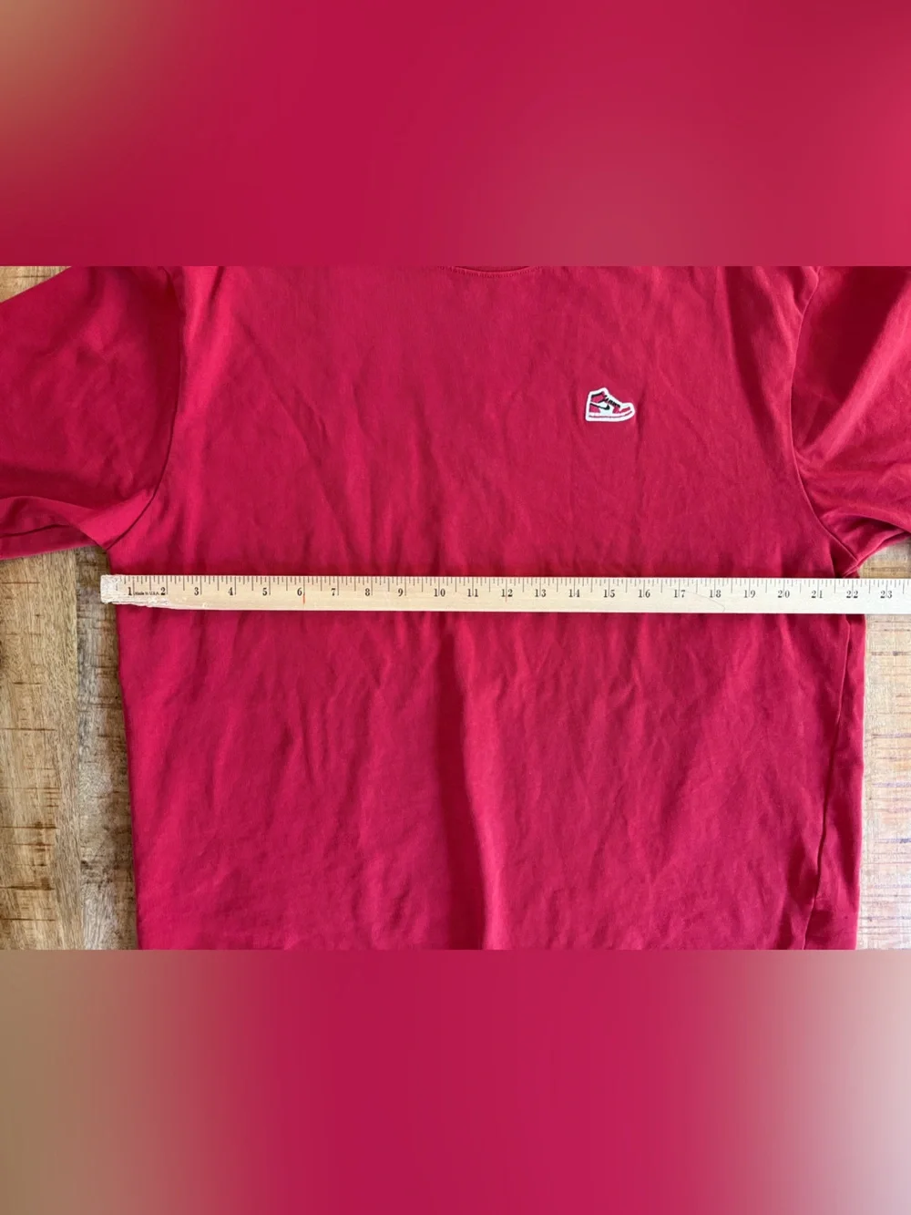 Jordan Air Jordan 1 Sneaker Logo Red T Shirt Men’s Large Embroidered Jumpman